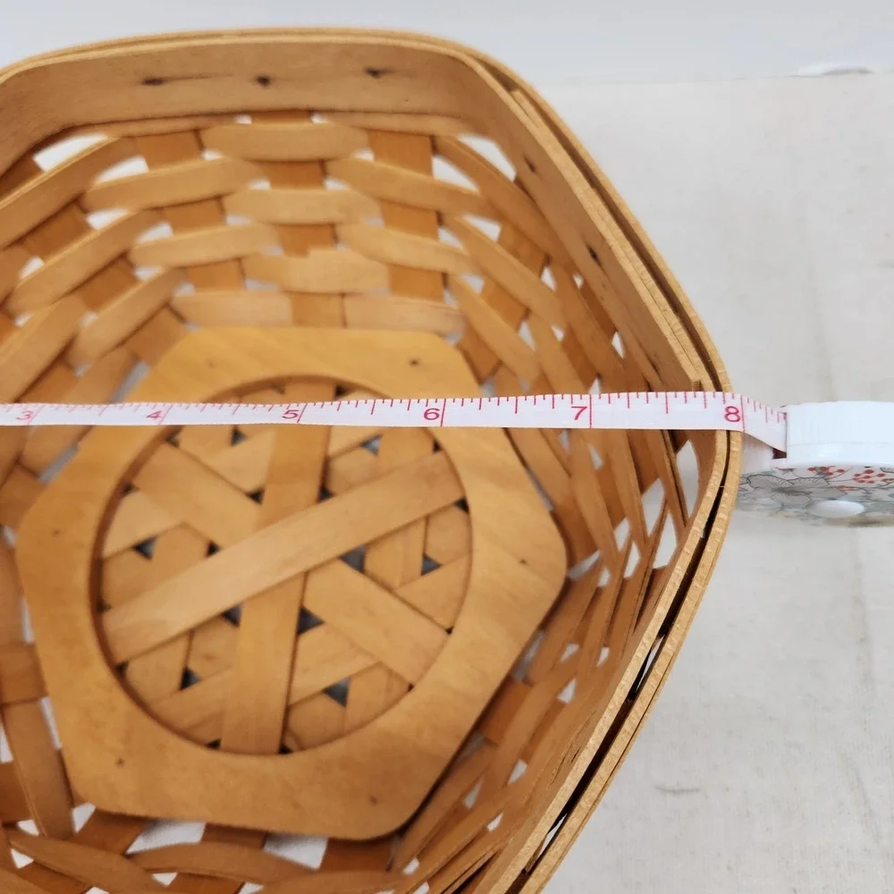 Lot Of 3 Longaberger Baskets Fabric Inserts 10